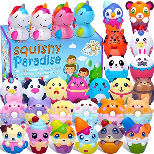 Squishy Vg Anti Stress Pokonboy 30 Pack Kawaii Squishies Squ