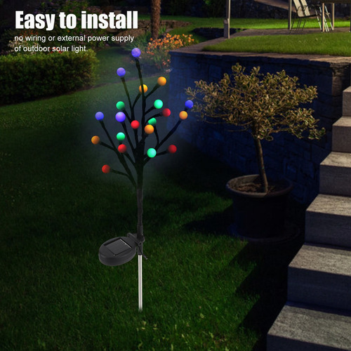 Paquete De 2 Luces Solares Para Ramas De Árboles 20 Led De