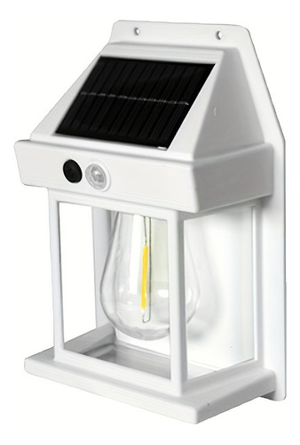 Luz Aplique Led Solar Calido Sensor Exterior Hogar Parque