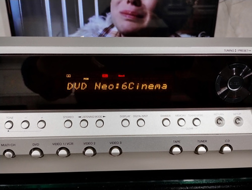 Receiver Onkyo A/v. Mod: Ht-r340 C/ 500 W + Z B + Cr Usado Prateado (Usado)
