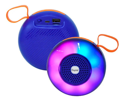 Mini Bocina Portátil Bluetooth Correa Buytiti Recargable Azul