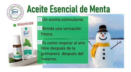 Aceite Esencial Menta, Concentración Frescura, Swissjust