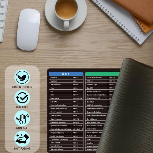 Teclas De Acceso Directo De Excel Almohadilla De Mouse (800x