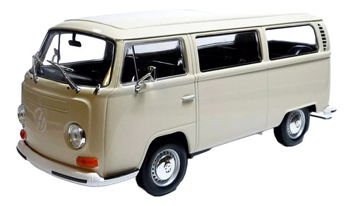 Volkswagen Bus T2 Combi 1972 1/24 By Welly Crema