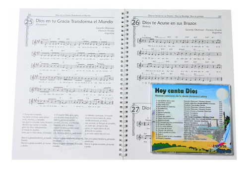 Cancionero Con Letra, Partituras, Acordes Y Un Cd Cristiano