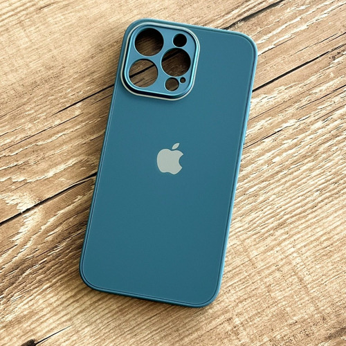 Capa De Vidro Glass Fosca C/ Borda De Silicone iPhone 14 Pro