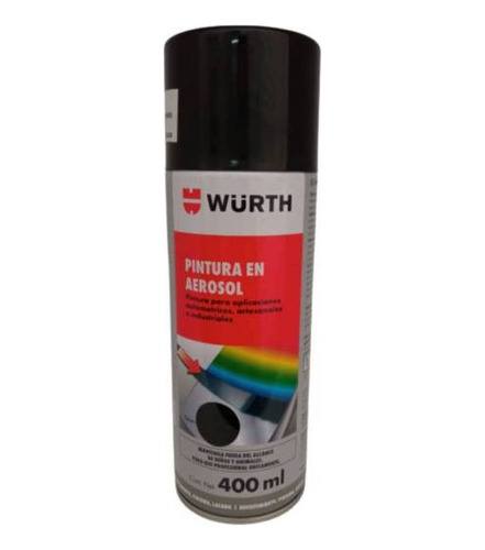 Pintura En Spray Negro Brillante, Wurth