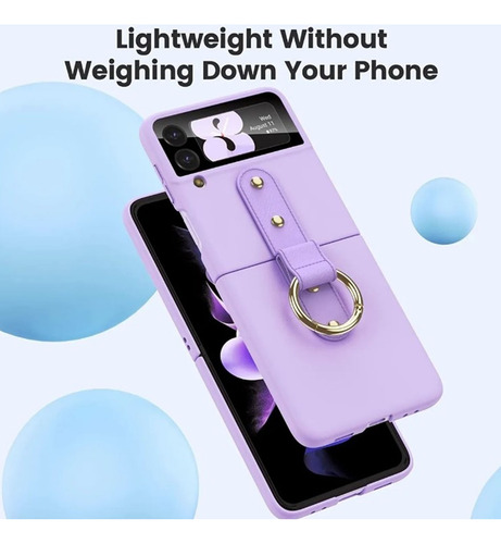 Funda De Teléfono Para Galaxy Z Flip 3 Con Soporte Para Anil