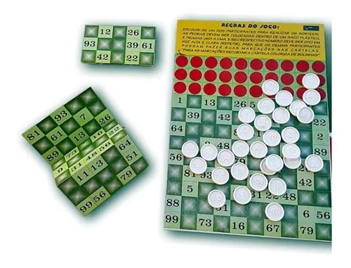 Jogo De Bingo Com Cartelas E Pedras - Brinquedo