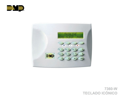 Teclado Para Panel De Alarma De Icónico Dmp 7360-w