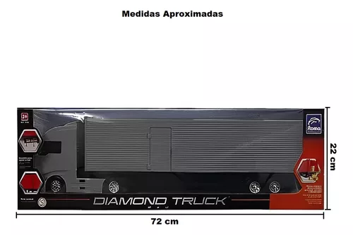 Brinquedo Infantil Caminhão Baú 67cm Diamond Truck Azul 1330 - Roma no  Shoptime