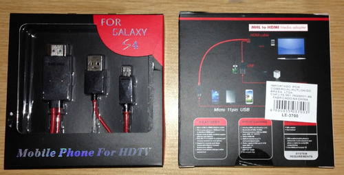 Cabo Hdmi Hdtv Compativel  Samsung Galaxy S4 S3 Note 2 I9500