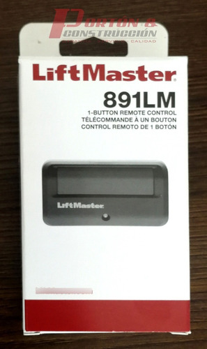 Control Remoto Motor Liftmaster/craftsman 891lm