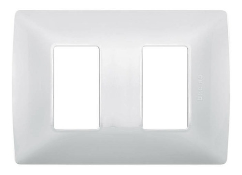 10 Pzs Placa Con Chasis 2 Mod. Bticino Qz4803m2bn Quinziño