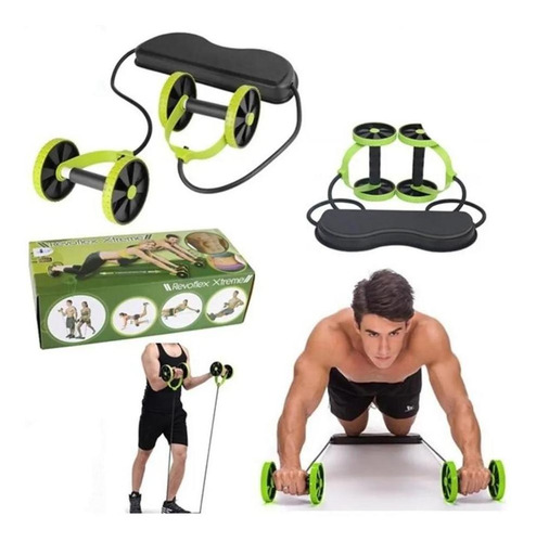 Rueda abdominal Revoflex para ejercicios con ruedas deslizantes para gimnasia