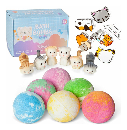Jabón Para Niños Con Juguetes Y Pegatinas De Gato Kiki&co