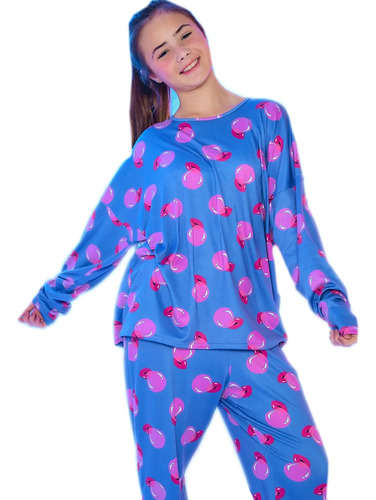 Pijama Nena Invierno Pink Bubble Tutta La Frutta 475-24