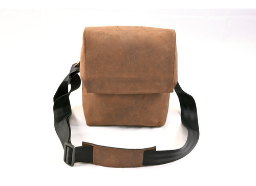 Bolso Morral De Cuero. Cruzado Para Caballero Masculino