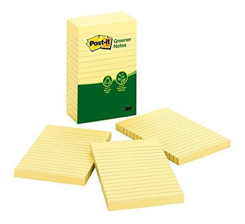 Post-it Eco 100% Reciclado 4x6  5 Pads