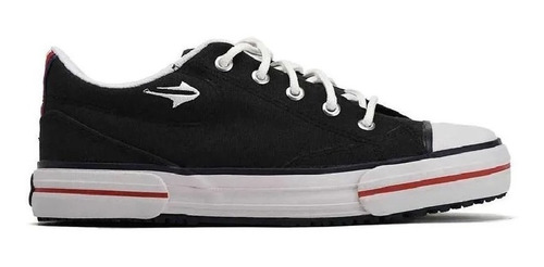 Imagen 2 de 3 de Zapatillas Topper Nova Low Negro De Lona Reforzadas