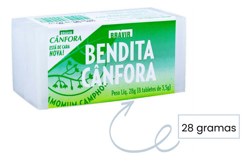 Canfora Bendita Cânfora Com 8 Tabletes 2 Unidades