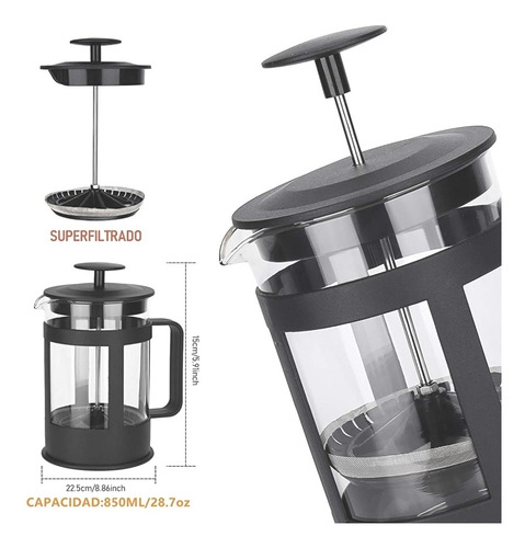 Cafetera Francesa, Tyc 850 Ml Brazil