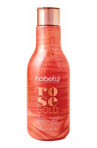 Shampoo Rose Gold Hobety Professional 300 Ml