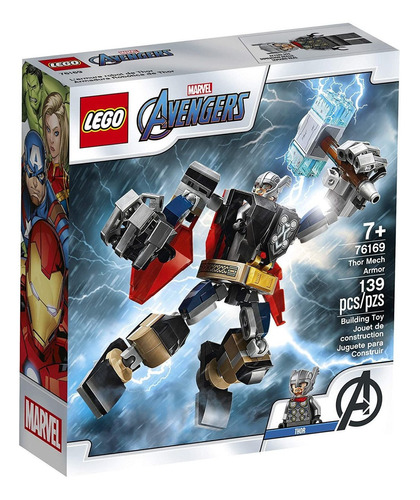 Lego® Avengers - Armadura Robótica De Thor (76169) Cantidad de piezas 139