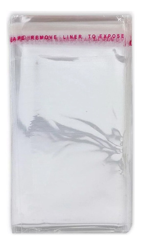Saquinho Transparente 4x10cm Sem Furo 100 Unidades Bijuteria