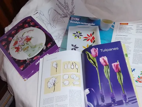 Lote Revistas Manualidades Pintura Porcelana Decoupage (Usado)