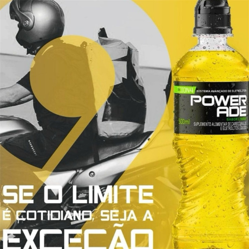 Bebida Isotônica 500ml Powerade Kit C/6 Unidades-limão