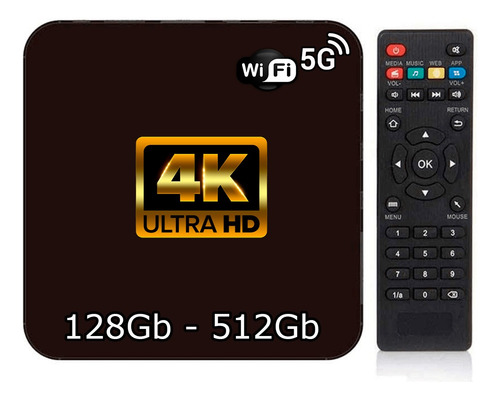 Conversor Tv Comum Em Smart Tv 4k Ultra 128gb 512gb