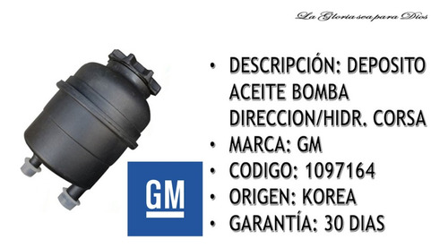 Deposito Aceite Bomba Direccion Hidraulica Corsa (1097164)