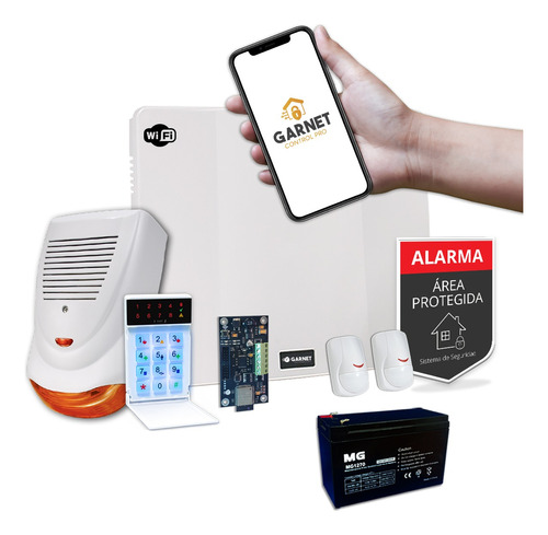 Alarma Casa Domiciliaria Ip Wifi Internet Sensor Sirena