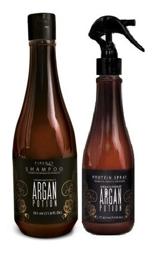 Dúo Argan Potion Firenze Shampoo + Proteína 325 Y 222ml