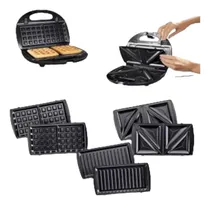 Comprar Sandwichera 6 En 1 Placas Intercambiables 850w Wafles Donas 