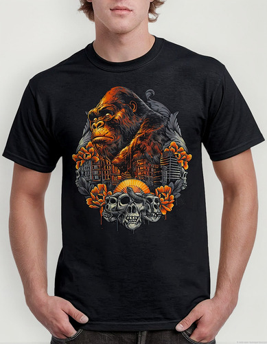 Camiseta 100% Algodão King Kong Filme Clássico Unissex