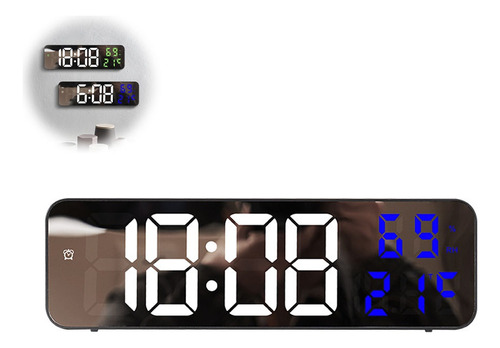 Reloj De Pared Digital Led, Reloj Despertador De Pared