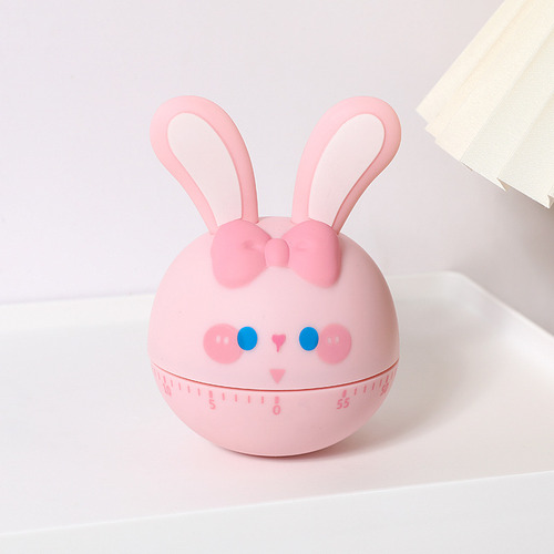 Cronómetro Mecánico Cute Bunny Para Estudiar Y Hacer Los Deb