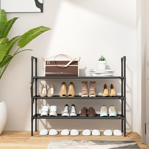 Zapatero Apilable De 3 Niveles Para 16-20 Pares