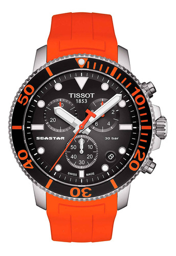 Reloj Tissot Seastar 1000 Chronograph Naranja