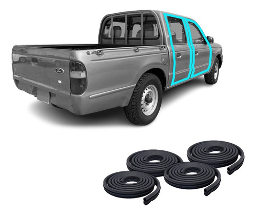 Burlete Ford Ranger 4p 98-11 prta x4