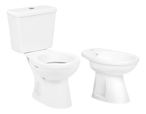 Combo Inodoro Baño Mochila Bidet Italiana Capea Roca