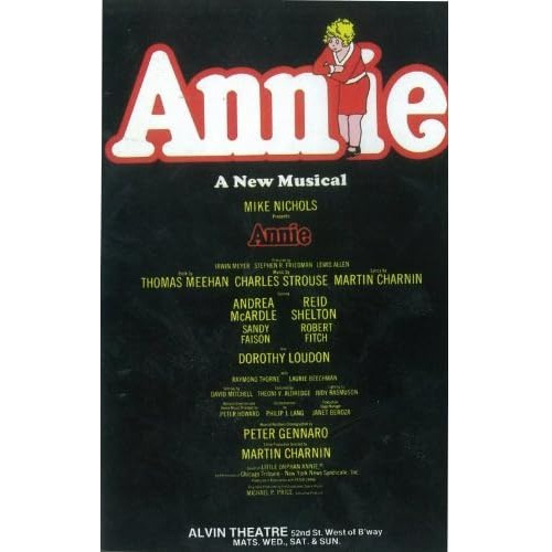 Póster De Obra De Teatro De Broadway Annie, 11x17, San...