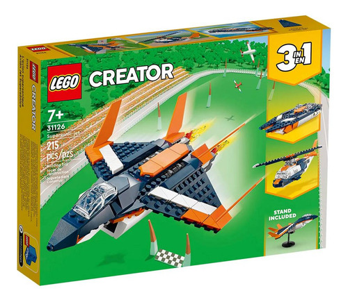 Lego Creator 3 En 1: Avión Jet Supersónico 31126
