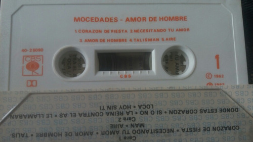 Cassette De Mocedades Anor De Hombre (641