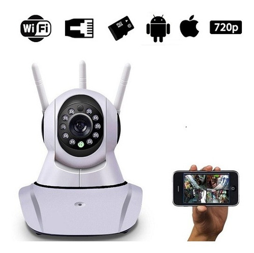 Camara Triple Antena Wifi Full Hd Robotica Celular 360