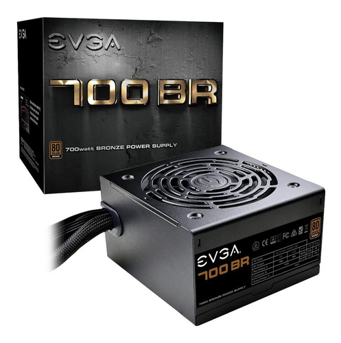 Fuente De Poder 700w Evga 100-br-0700-k1  80 Plus Bronce