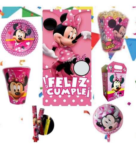 Mimi Minnie Mouse De Fiesta Genéricos 20 Niños