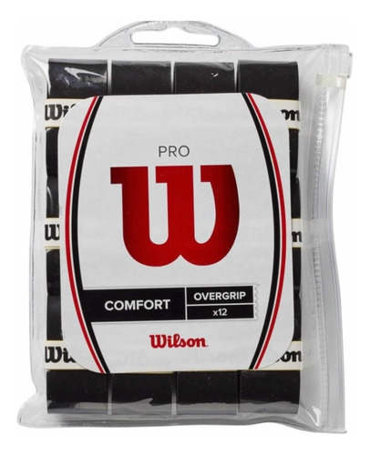 Wilson Pro Overgrip 12pack Negros Pala Raqueta Pádel Tenis